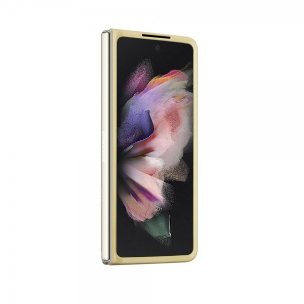 Guess Samsung Galaxy Z Fold 5 Cover Glitter Flakes Metal Logo Guld