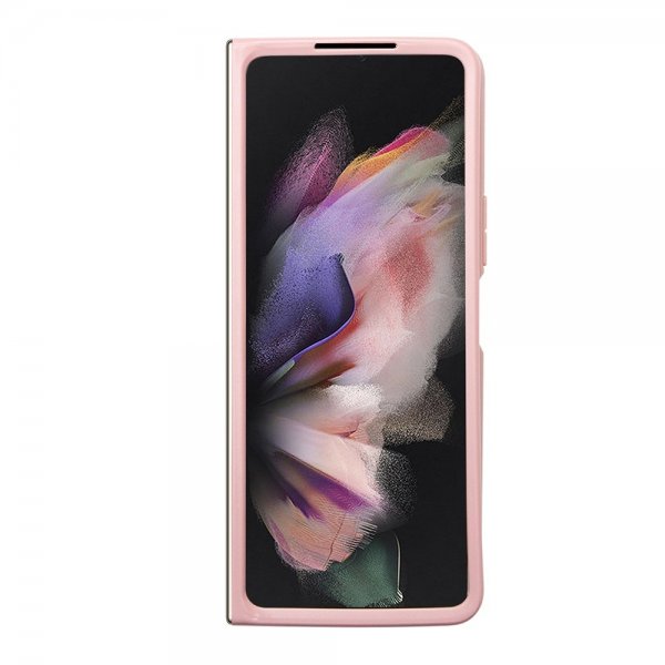 Guess Samsung Galaxy Z Fold 5 Cover Glitter Flakes Metal Logo Rosa