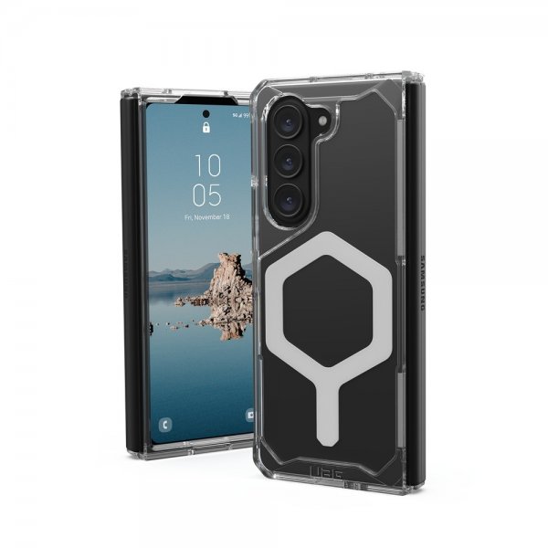 Urban Armor Gear (UAG) Samsung Galaxy Z Fold 5 Cover Plyo Pro MagSafe Ice/Silver