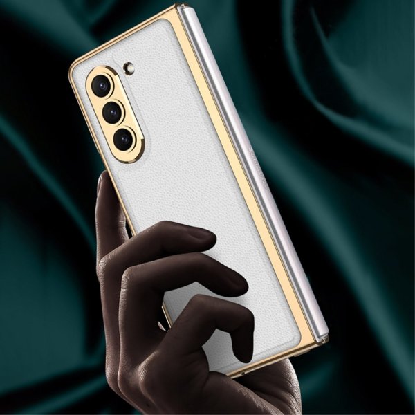 GKK Samsung Galaxy Z Fold 5 Cover Stribet Sort