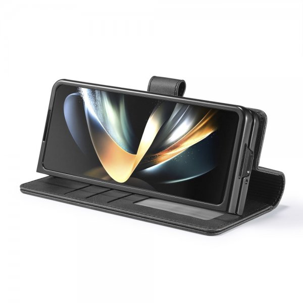 Lc.Imeeke Samsung Galaxy Z Fold 6 Etui med Kortlomme Standerfunktion Sort
