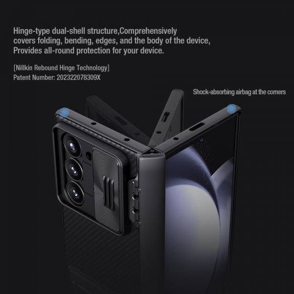 Nillkin Samsung Galaxy Z Fold 6 Skal CamShield Fold Svart