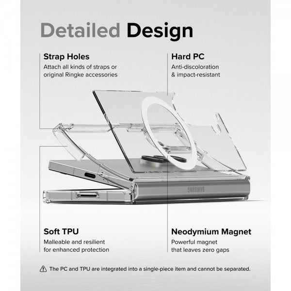 Ringke Samsung Galaxy Z Fold 6 Cover Fusion Magnetic Transparent
