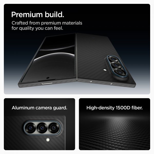 Spigen Samsung Galaxy Z Fold 7 Cover Air Skin Aramid Sort