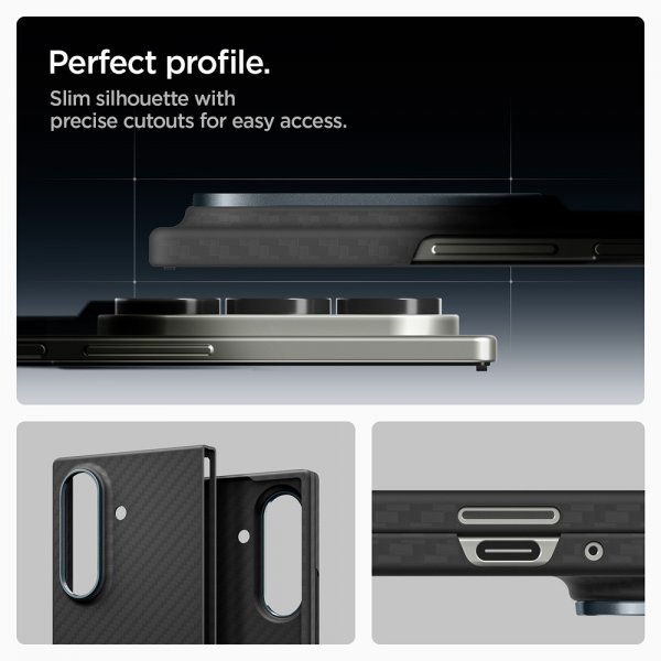 Spigen Samsung Galaxy Z Fold 7 Cover Air Skin Aramid Sort