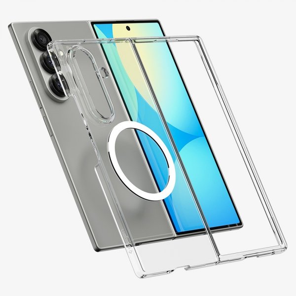 Spigen Samsung Galaxy Z Fold 7 Cover Air Skin MagFit Klar Hvid