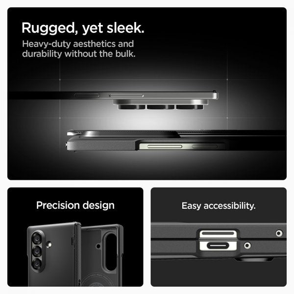 Spigen Samsung Galaxy Z Fold 7 Cover Slim Armor Pro MagFit Sort