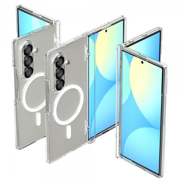 Spigen Samsung Galaxy Z Fold 7 Cover Ultra Hybrid Pro MagFit Clear White