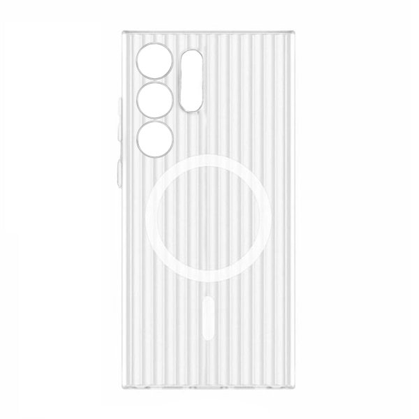 Samsung Galaxy S24 Ultra Cover Korrugeret MagSafe Hvid