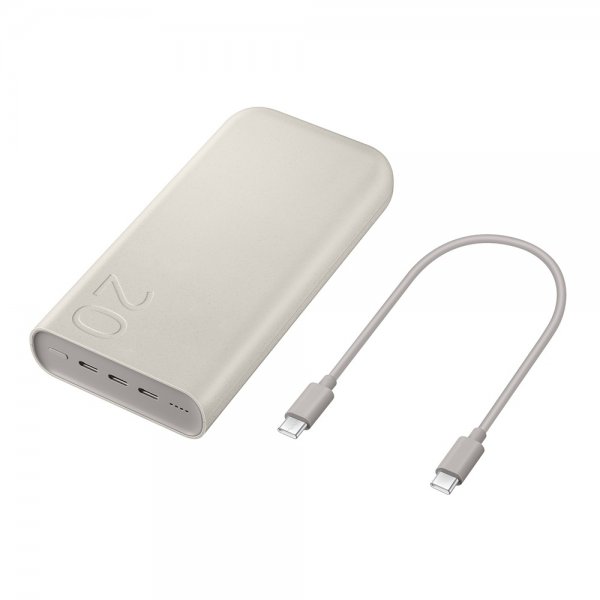 Samsung Original Powerbank Batteripakke 20 000 mAh 45W Beige