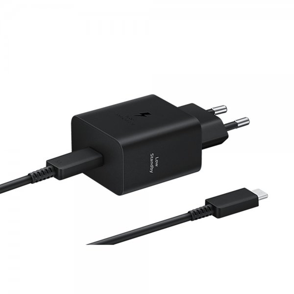 Samsung Original Oplader med Kabel 45W Strømadapter Sort