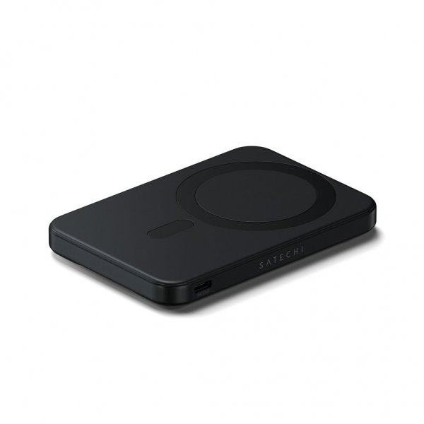 Satechi On-the-Go Qi2 5K MagSafe-powerbank med Stander Sort
