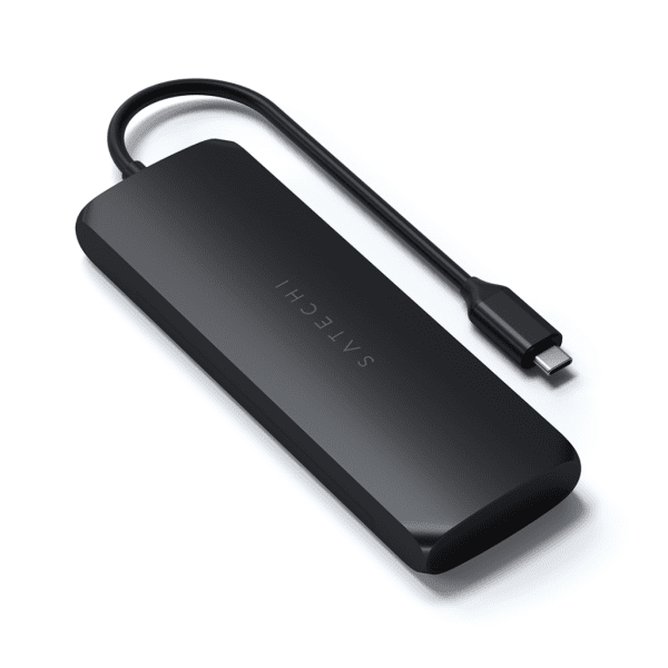 Satechi USB-C HYBRID med indbygget mulighed for SSD-lagring Sort