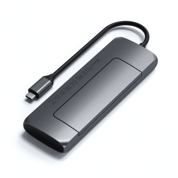 Satechi USB-C HYBRID med indbygget mulighed for SSD-lagring Sort