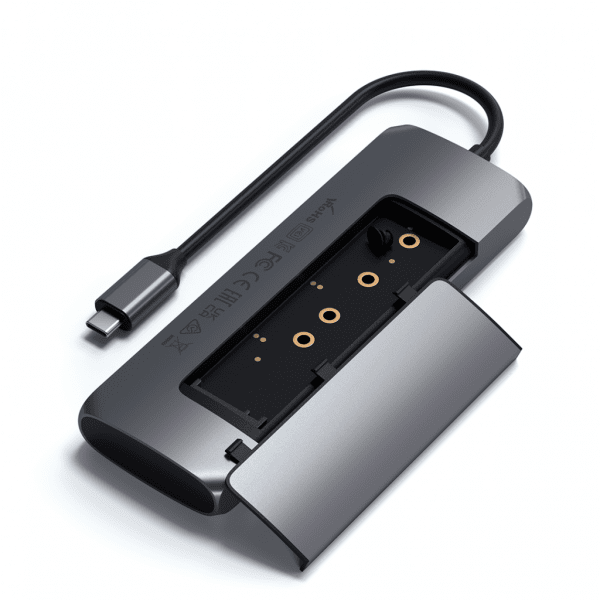 Satechi USB-C HYBRID med indbygget mulighed for SSD-lagring Sort