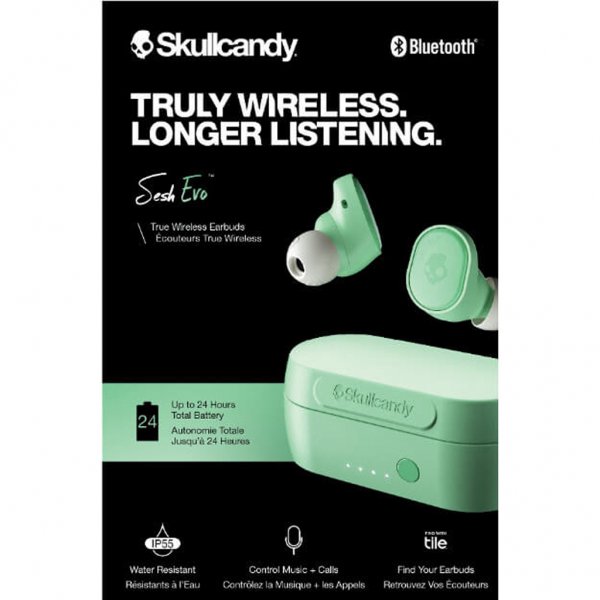 Skullcandy Sesh Evo Høretelefoner In-Ear True Wireless Grøn