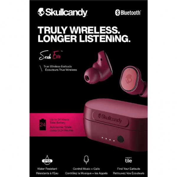 Skullcandy Sesh Evo Høretelefoner In-Ear True Wireless Rød