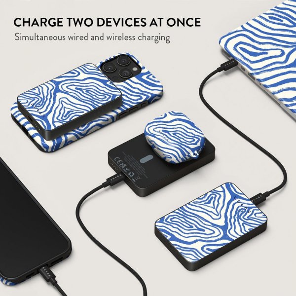 Burga Powerbank MagSafe 5000 mAh Seven Seas Metalgrå