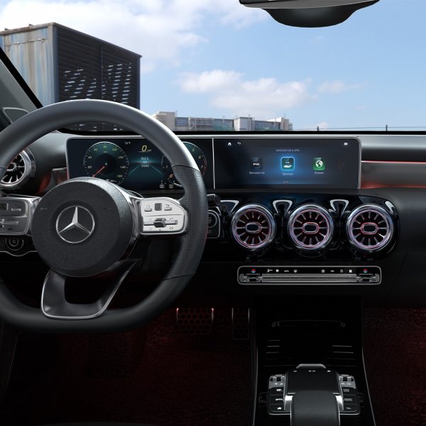 Spigen Skærmbeskytter GLAS.tR EZ FIT Anti-Glare Mercedes A-Klasse/GLB/CLA