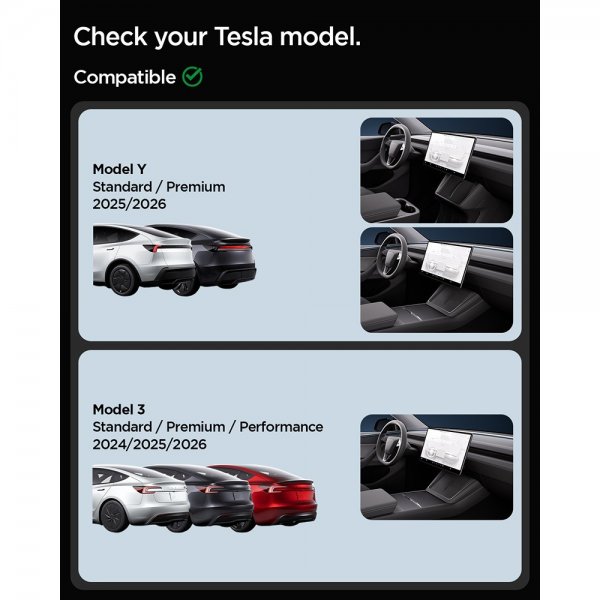 Spigen Skærmbeskyttelse GLAS.tR EZ Fit Tesla Model Y (2025/2026)/Model 3 (2024/2025/2026)