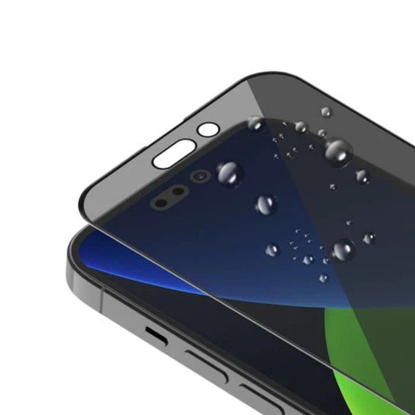 iPhone 14 Pro Max Skærmbeskyttelse 3D Hærdet Glas Privacy