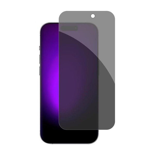 iPhone 15 Plus/iPhone 16 Plus Skærmbeskyttelse Hærdet Glas 3D Privacy