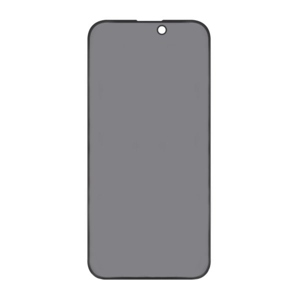 iPhone 15/iPhone 16 Skærmbeskyttelse Hærdet Glas 3D Privacy