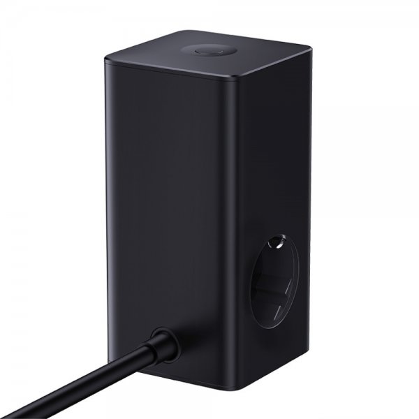Baseus Skrivebordsoplader PowerCombo Tower Power Strip 100W Sort