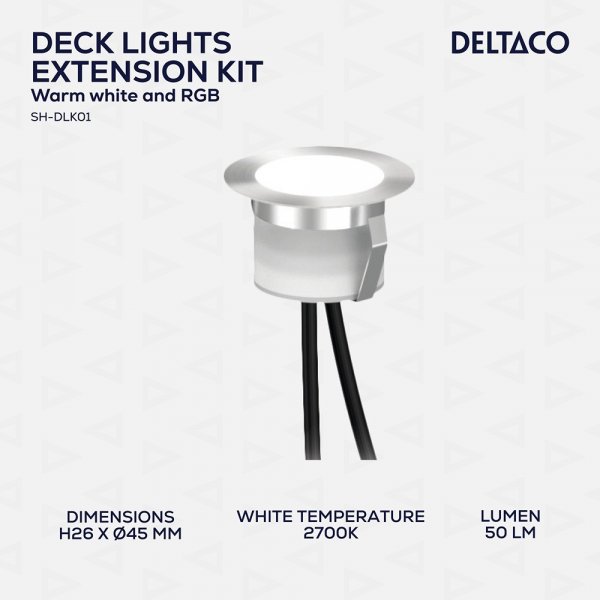 Deltaco Smart Home Smart Altanbelysning RGB 10-pak