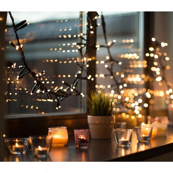 Deltaco Smart Home LED Lyskæde 5m IP44 Varm Hvid