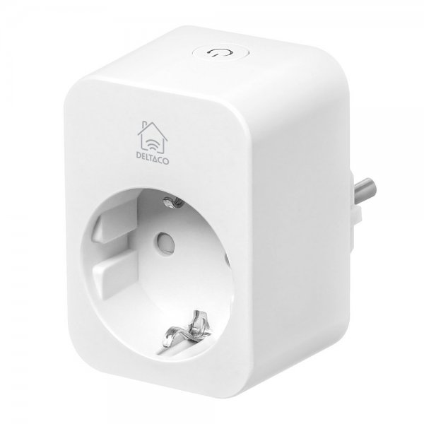 Deltaco Smart Home Smart stikkontakt med energiovervågning