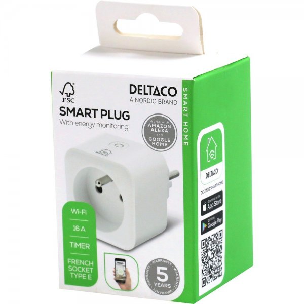 Deltaco Smart Home Smart afbryder med energiovervågning