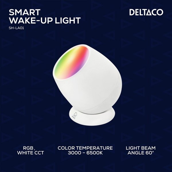 Deltaco Smart Home Smart Vågn Op-Lampe RGB USB-C