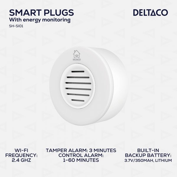 Deltaco Smart Home Smart WiFi Sirene