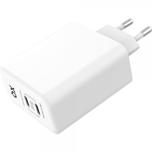 Xqisit Hurtigoplader 2xUSB-C PD 3.0 GaN 67W Hvid