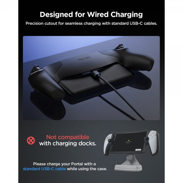 Spigen Sony PlayStation Portal Cover Thin Fit Sort