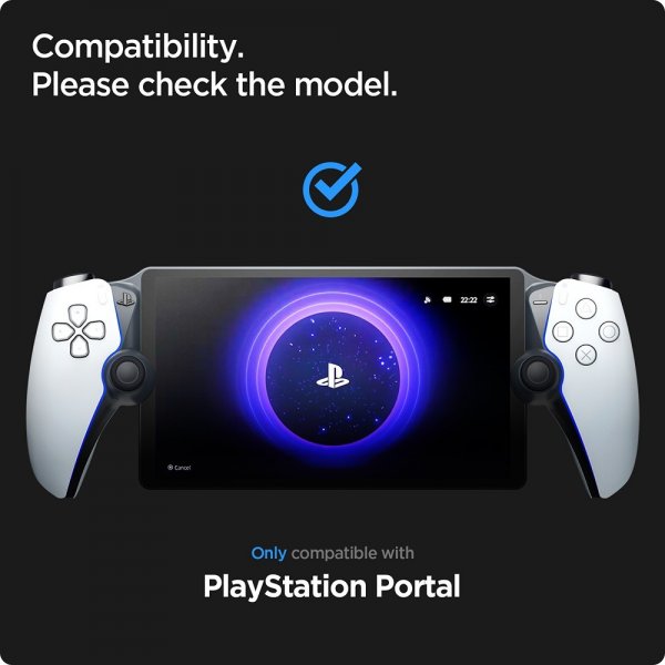 Spigen Sony PlayStation Portal Skærmbeskyttelse GLAS.tR EZ Fit