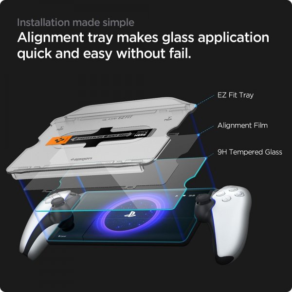 Spigen Sony PlayStation Portal Skærmbeskyttelse GLAS.tR EZ Fit