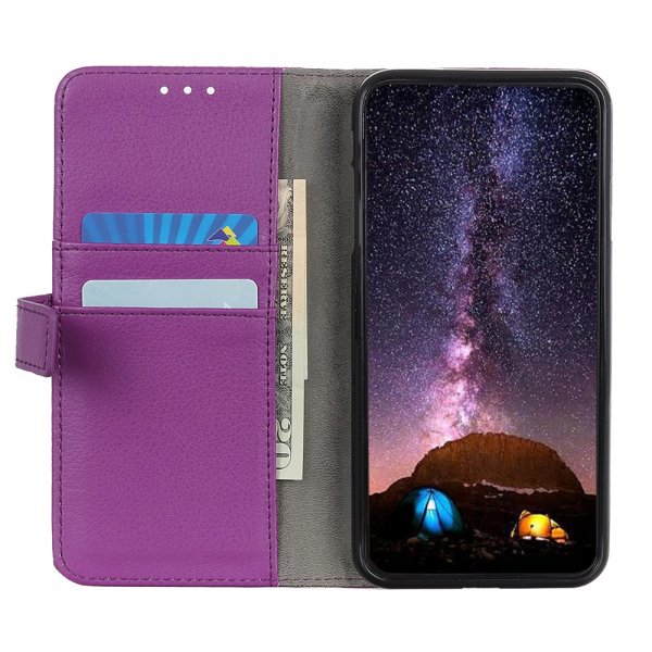 Sony Xperia 1 III Cover Litchi Lilla