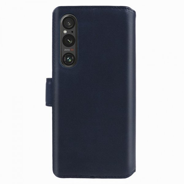 Nordic Covers Sony Xperia 1 V Cover Essential Leather Heron Blue