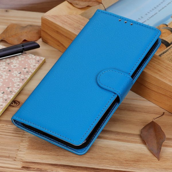 Sony Xperia 1 V Cover Litchi Blå