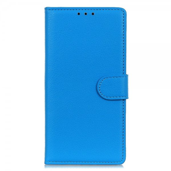 Sony Xperia 1 V Cover Litchi Blå