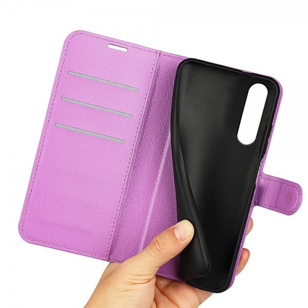 Sony Xperia 1 VI Etui Litchi Lilla