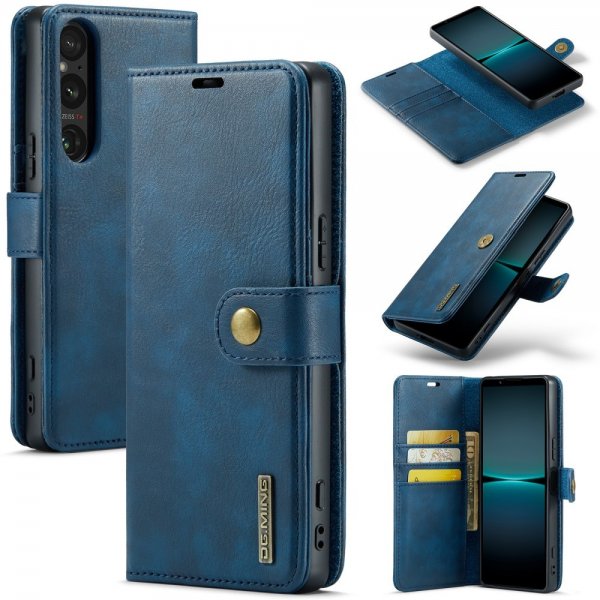 Dg.Ming Sony Xperia 1 VI Etui med Aftageligt Cover Blå