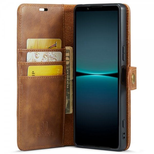 Dg.Ming Sony Xperia 1 VI Etui med aftageligt cover Brun