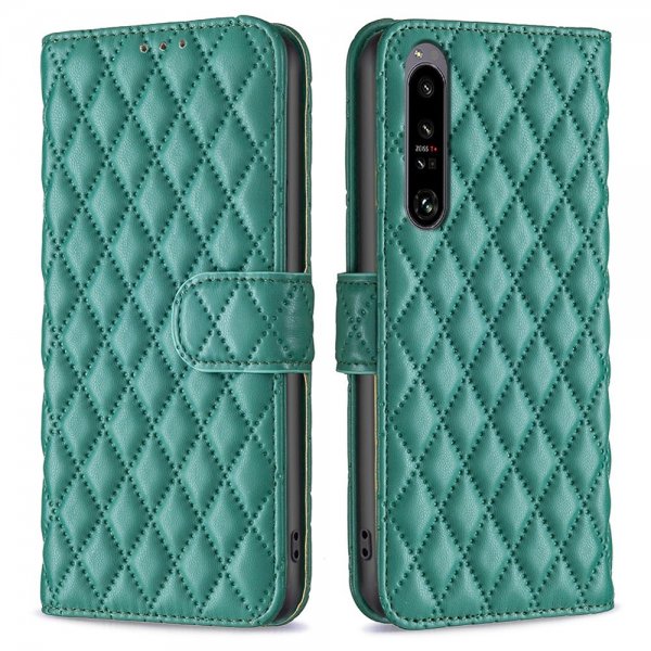 Sony Xperia 1 VI Etui Diamantmønster Grøn