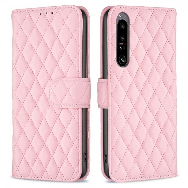 Sony Xperia 1 VI Etui Rombemønster Rosa