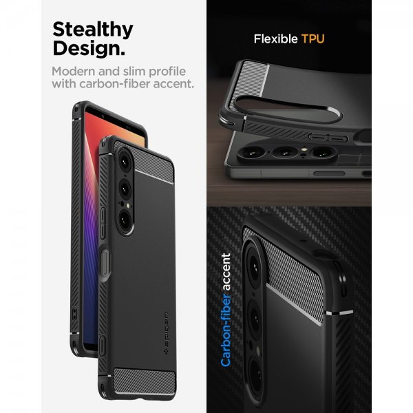 Spigen Sony Xperia 1 VII Cover Robust Armor Mat Sort