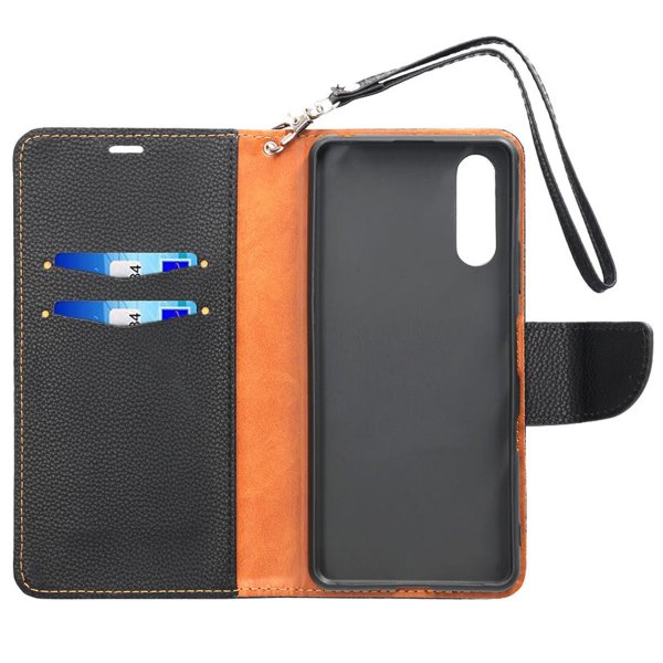 Sony Xperia 10 III Cover med Stander Sort