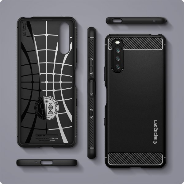 Spigen Sony Xperia 10 III Cover Rugged Armor Mat Sort